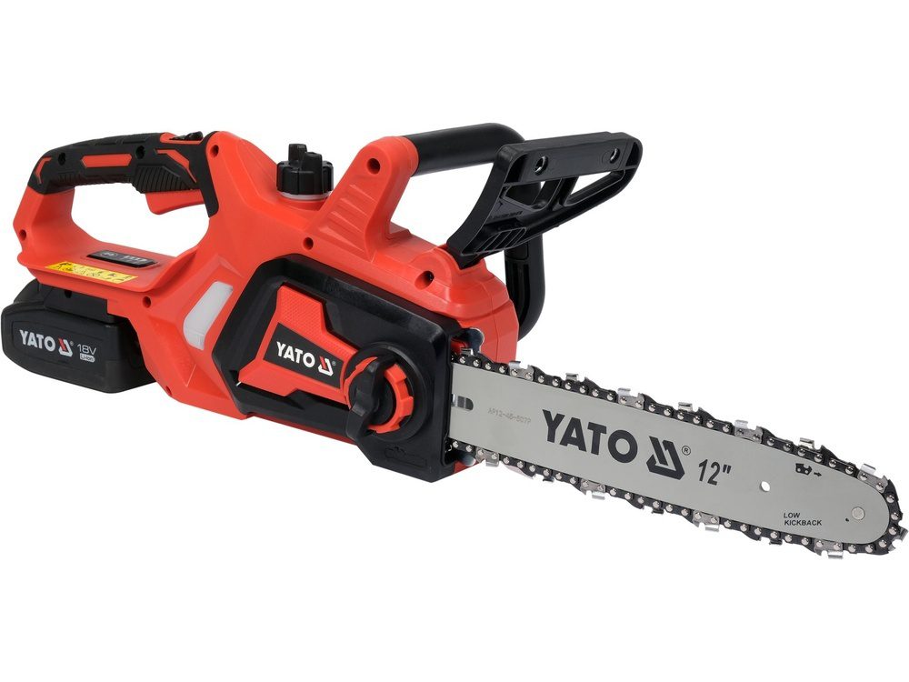 PILARKA ŁAŃCUCHOWA YATO 18V, PROWADNICA 12", 6,5 M/S - AKUMULATOR 4 AH - YT-828137