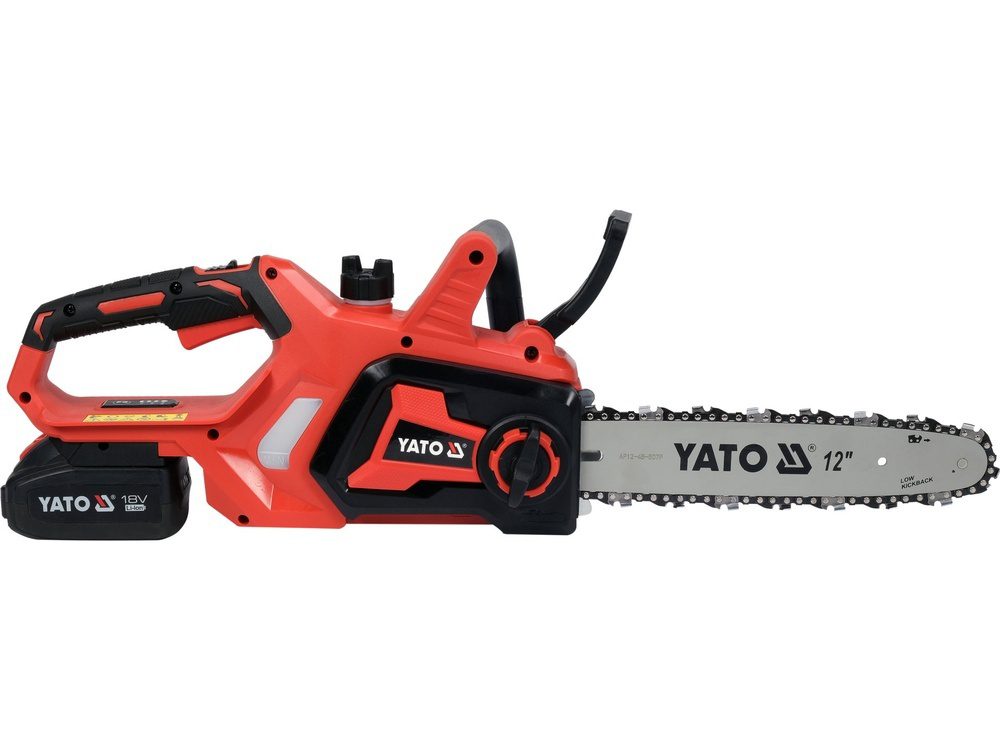 PILARKA ŁAŃCUCHOWA YATO 18V, PROWADNICA 12", 6,5 M/S - AKUMULATOR 4 AH - YT-828137 - obrazek 2