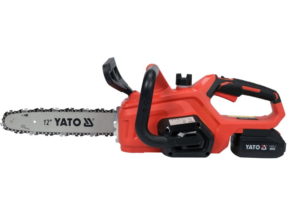 PILARKA ŁAŃCUCHOWA YATO 18V, PROWADNICA 12", 6,5 M/S - AKUMULATOR 4 AH - YT-828137 - obrazek 4