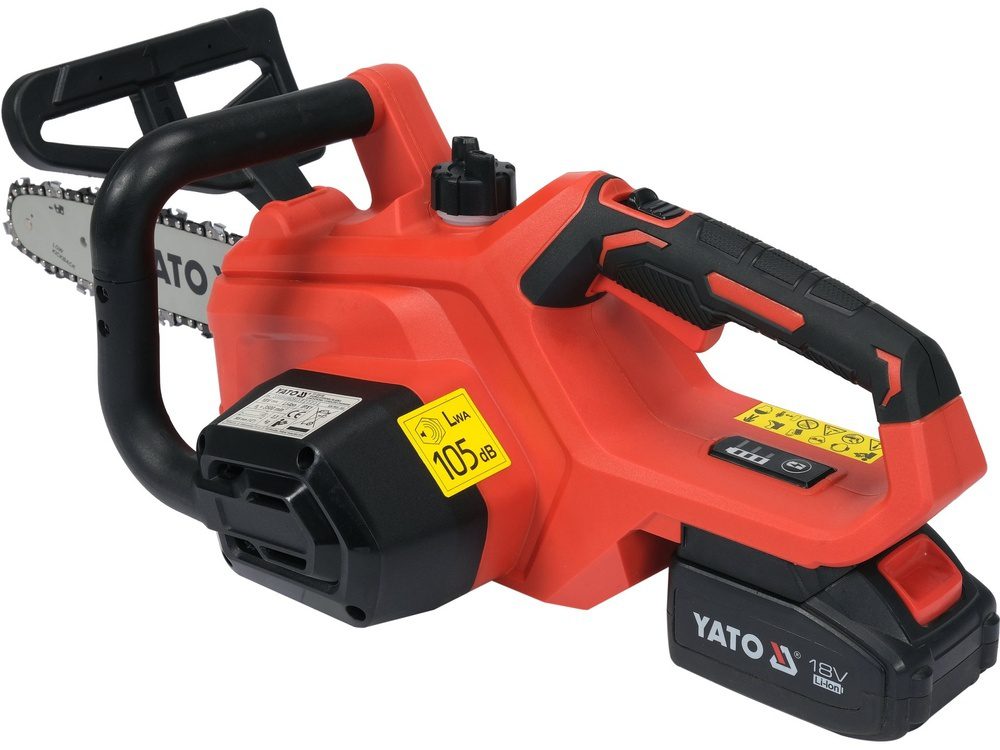 PILARKA ŁAŃCUCHOWA YATO 18V, PROWADNICA 12", 6,5 M/S - AKUMULATOR 4 AH - YT-828137 - obrazek 5