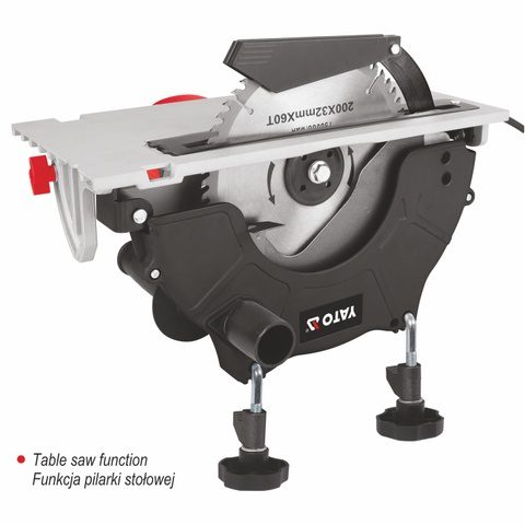 PILARKA TARCZOWA YATO 210 MM 2000W Z FUNKCJĄ PILARKI STOŁOWEJ - YT-82155 - obrazek 10