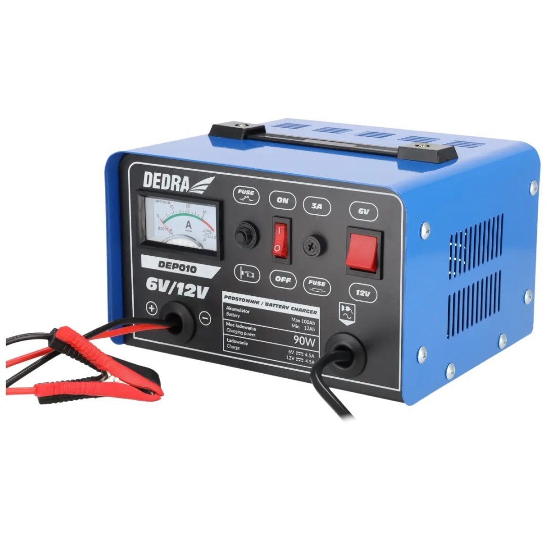 PROSTOWNIK DEDRA 6/12 V 12–100 Ah 90 W - DEP010 - obrazek 2
