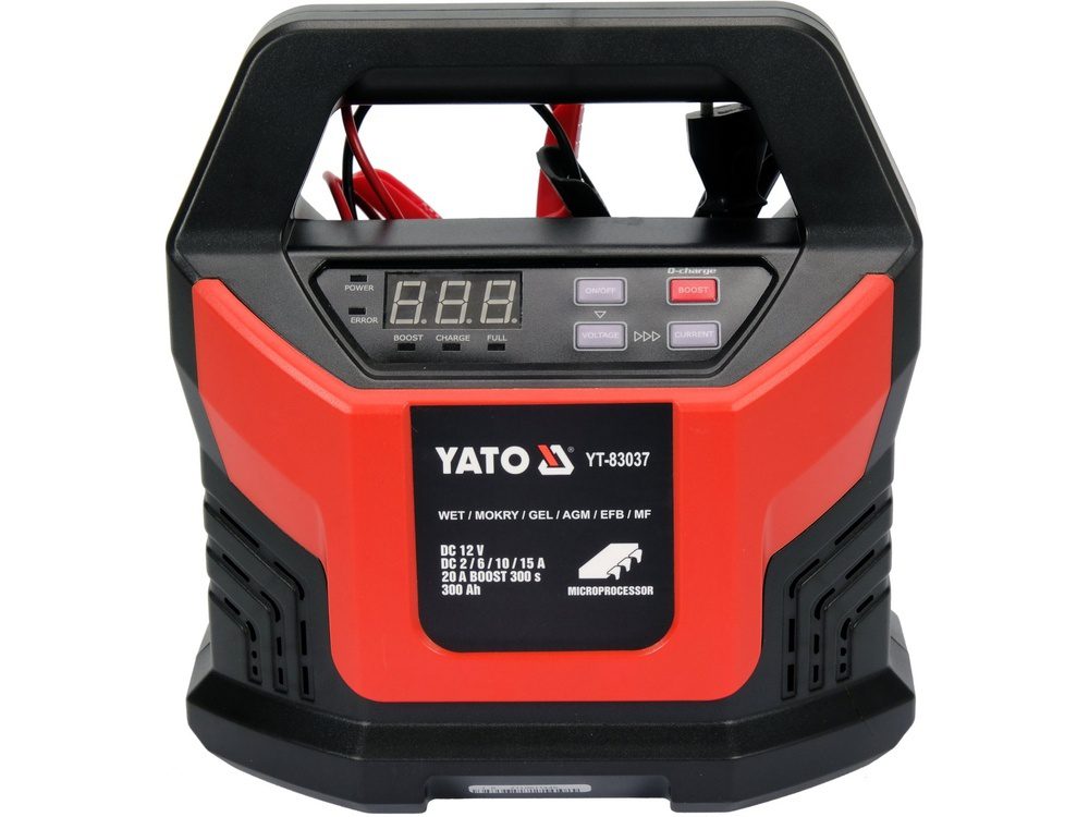 PROSTOWNIK ELEKTRONICZNY YATO 12V/2A, 6A, 10A, 15A BOOST 300S 20A - YT-83037 - obrazek 2