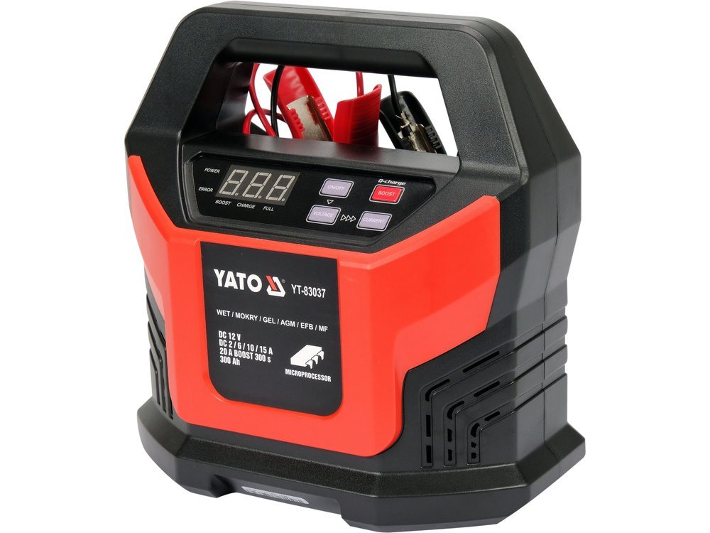 PROSTOWNIK ELEKTRONICZNY YATO 12V/2A, 6A, 10A, 15A BOOST 300S 20A - YT-83037 - obrazek 4