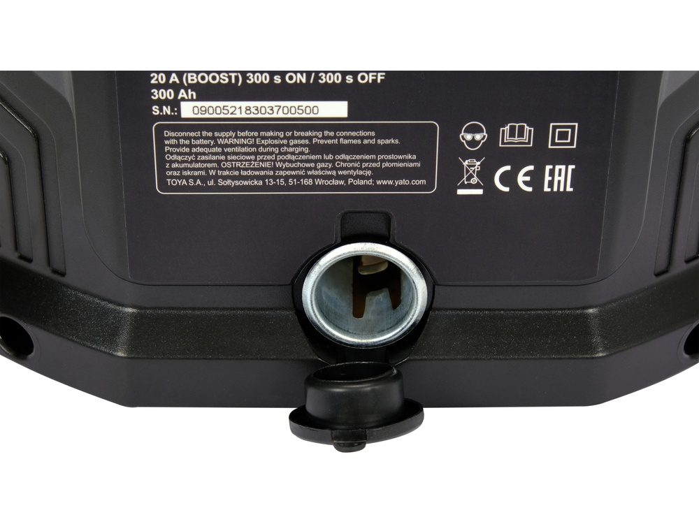PROSTOWNIK ELEKTRONICZNY YATO 12V/2A, 6A, 10A, 15A BOOST 300S 20A - YT-83037 - obrazek 7