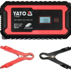 PROSTOWNIK ELEKTRONICZNY YATO Z WYŚWIETLACZEM LCD - ZAKRES 6V/2A, 12V/10A - YT-83002
