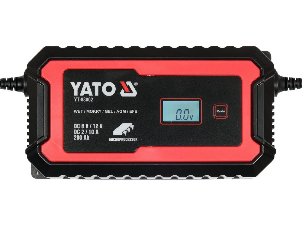 PROSTOWNIK ELEKTRONICZNY YATO Z WYŚWIETLACZEM LCD - ZAKRES 6V/2A, 12V/10A - YT-83002 - obrazek 2