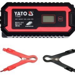 PROSTOWNIK ELEKTRONICZNY YATO Z WYŚWIETLACZEM LCD - ZAKRES 6V/2A, 12V/8A - YT-83001