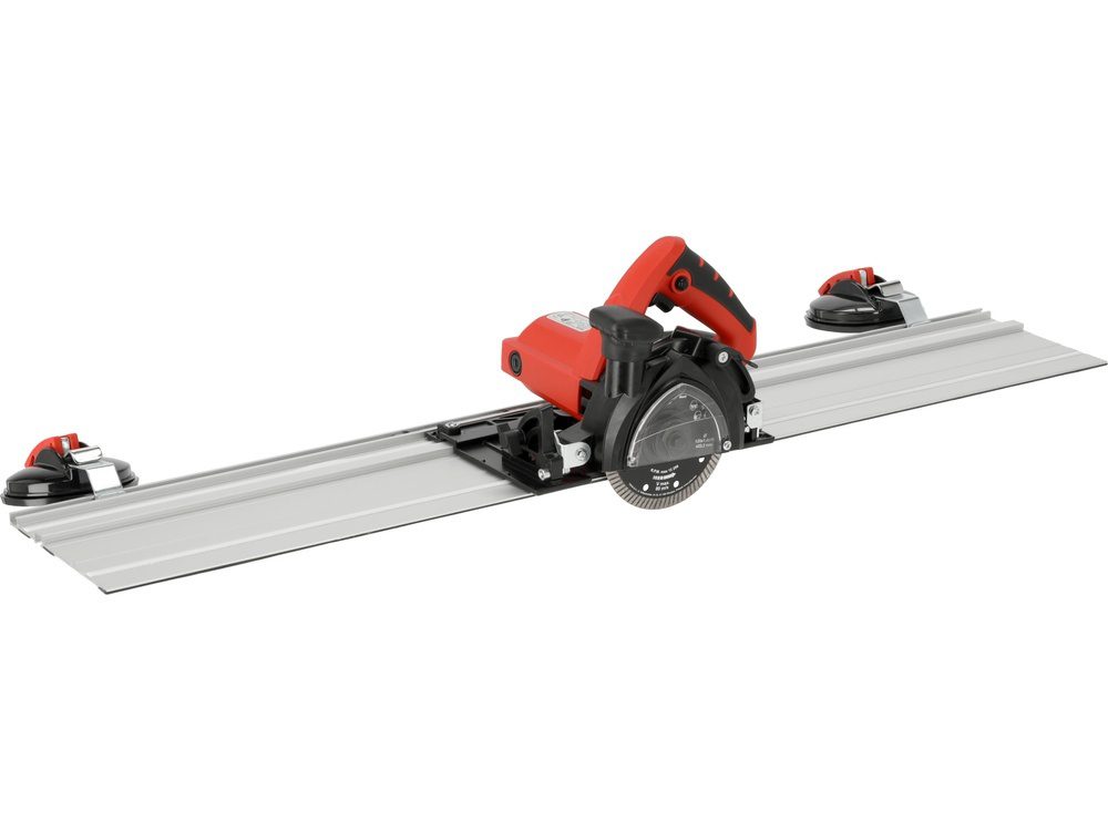 PRZECINARKA DO GRESU YATO Z PROWADNICĄ, FAZOWANIE 0–45° + ODCIĄG PYŁU, 125 MM 1400W - YT-821591 - obrazek 2