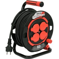 PRZEDŁUŻACZ BĘBNOWY YATO 3 × 1,5 mm² - 30 m - 4 GNIAZDA IP44 - YT-81053