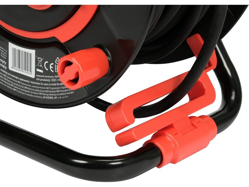 PRZEDŁUŻACZ BĘBNOWY YATO 3 × 1,5 mm² - 30 m - 4 GNIAZDA IP44 - YT-81053 - obrazek 4