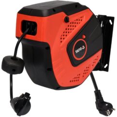 PRZEDŁUŻACZ ELEKTRYCZNY NA ZWIJAKU AUTOMATYCZNYM YATO 3 × 1,5 mm² - 20 m, IP34, ZABEZPIECZENIE TERMICZNE - YT-81221