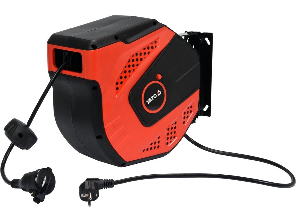 PRZEDŁUŻACZ ELEKTRYCZNY NA ZWIJAKU AUTOMATYCZNYM YATO 3 × 1,5 mm² - 20 m, IP34, ZABEZPIECZENIE TERMICZNE - YT-81221 - obrazek 4
