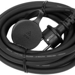 PRZEDŁUŻACZ WARSZTATOWY YATO 3 × 1,5 mm² - 5 m - GNIADO IP44, WZMOCNIONA IZOLACJA CPE - YT-81121