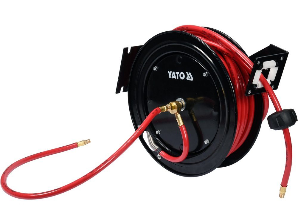 WĄŻ PNEUMATYCZNY NA ZWIJAKU AUTOMATYCZNYM YATO 9,5 mm (3/8") - 15 m - G1/4" - YT-24250