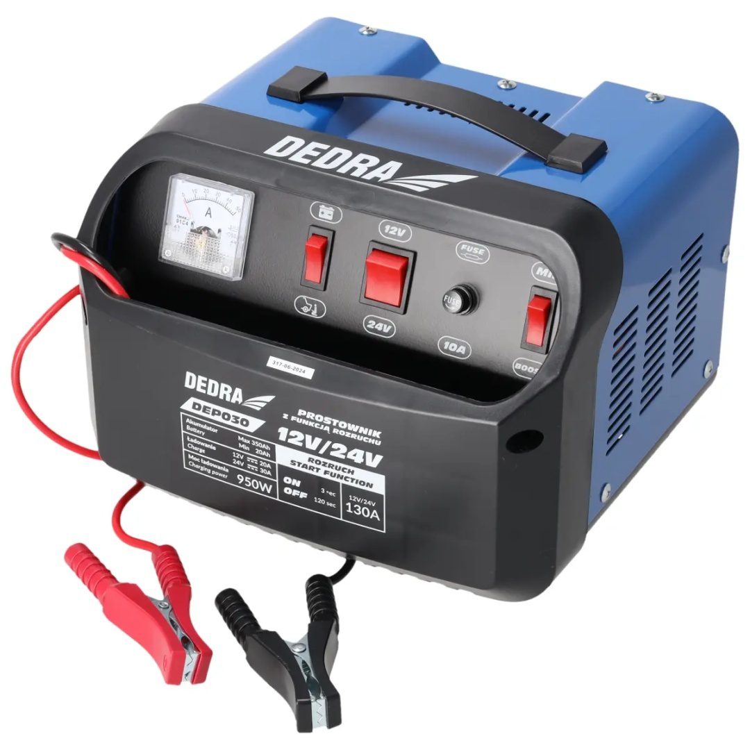 PROSTOWNIK Z ROZRUCHEM DEDRA 12/24 V 20–350 Ah 950 W - DEP030 - obrazek 3