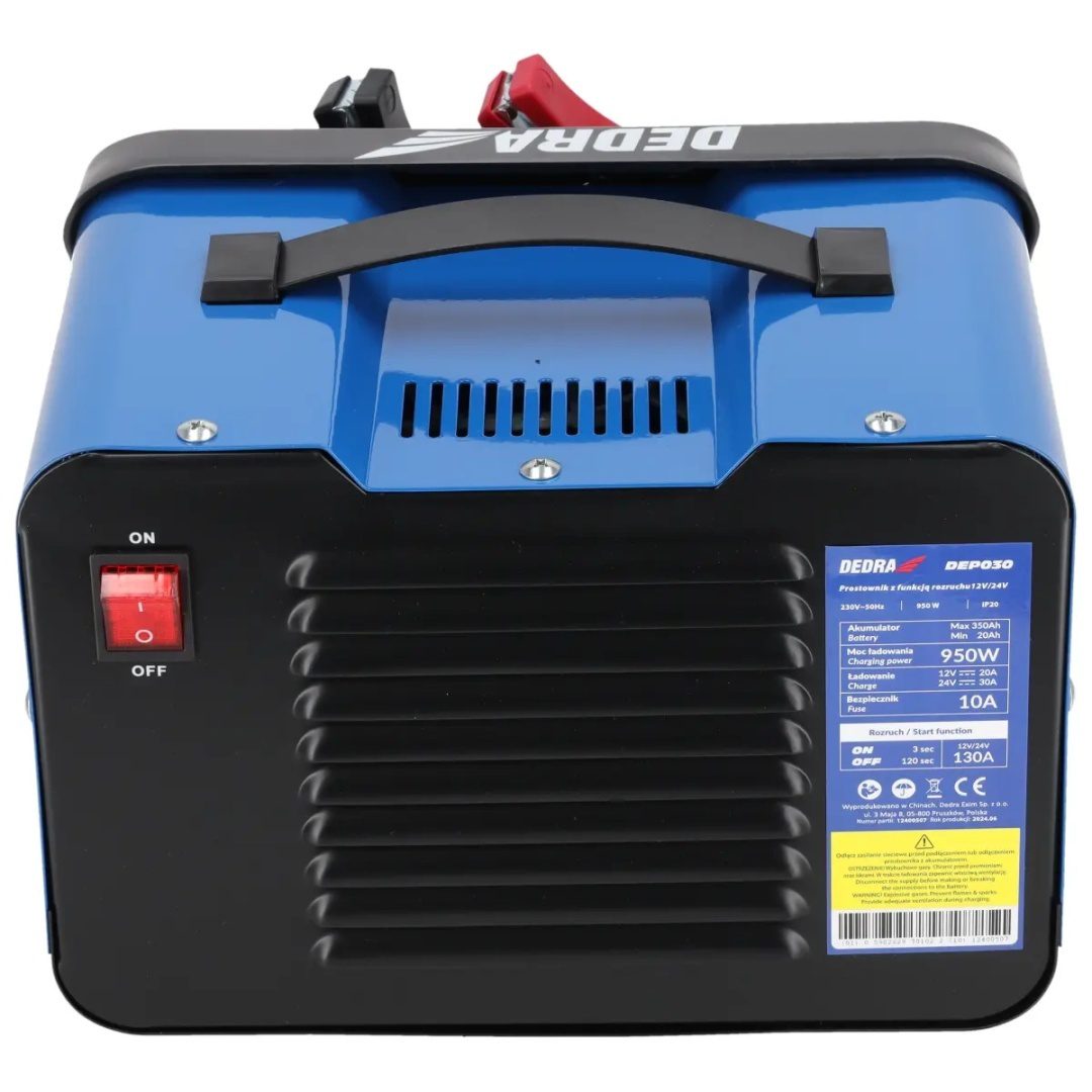 PROSTOWNIK Z ROZRUCHEM DEDRA 12/24 V 20–350 Ah 950 W - DEP030 - obrazek 5
