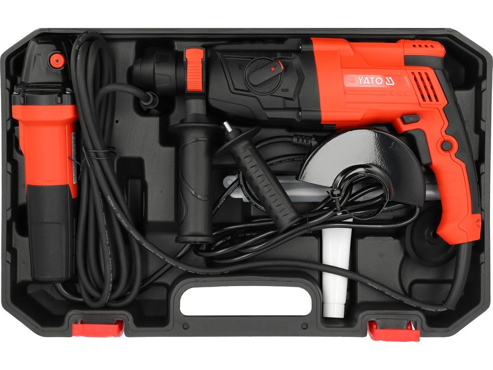 ZESTAW YATO - MŁOT SDS PLUS 3,2J / SZLIFIERKA KĄTOWA 750W - YT-821200 - obrazek 10
