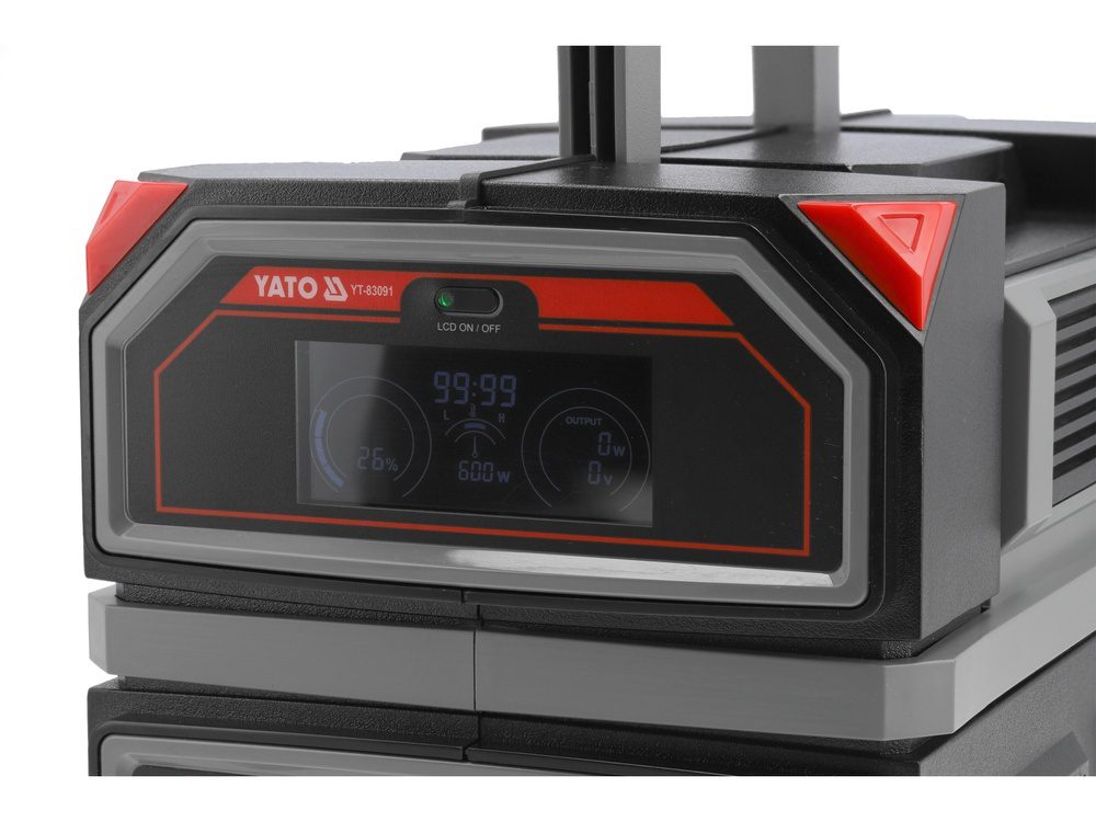 PRZENOŚNA STACJA ZASILANIA YATO 600W, 504Wh, 230V, USB-C PD - YT-83091 - obrazek 4