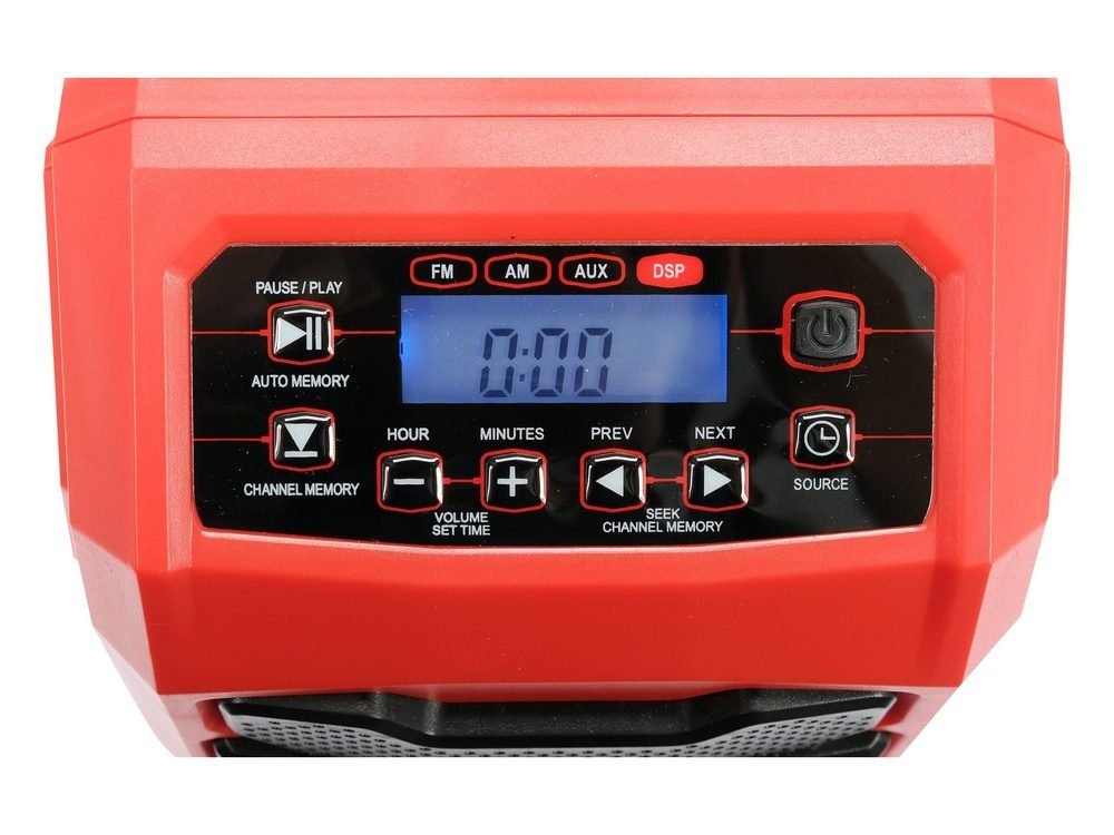RADIO BUDOWLANE YATO 18V AKUMULATOROWO-SIECIOWE - BEZ AKUMULATORA - YT-82940 - obrazek 4