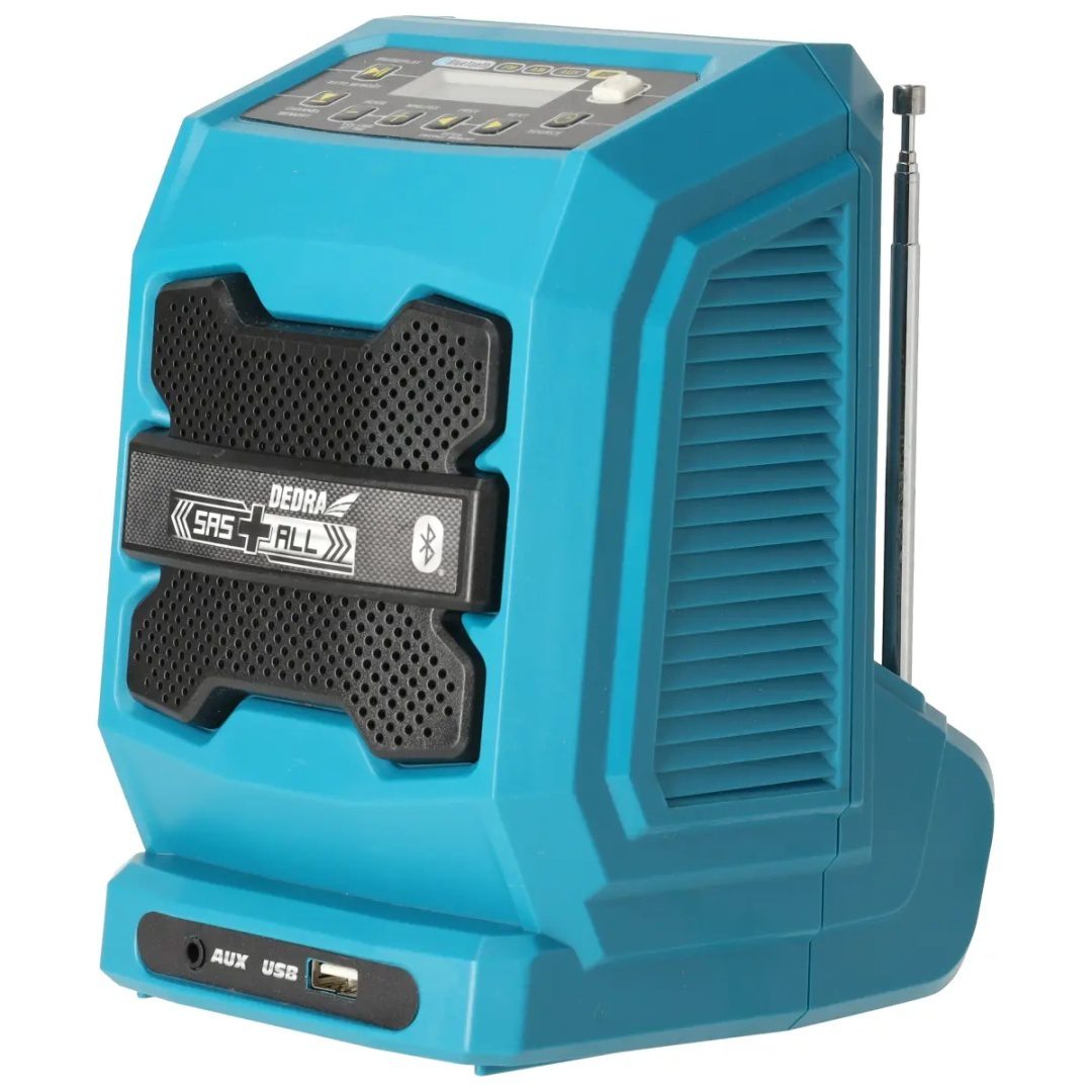 RADIO WARSZTATOWE AKUMULATOROWE DEDRA SAS+ALL BLUETOOTH, USB - BEZ AKUMULATORA - DED7005 - obrazek 3