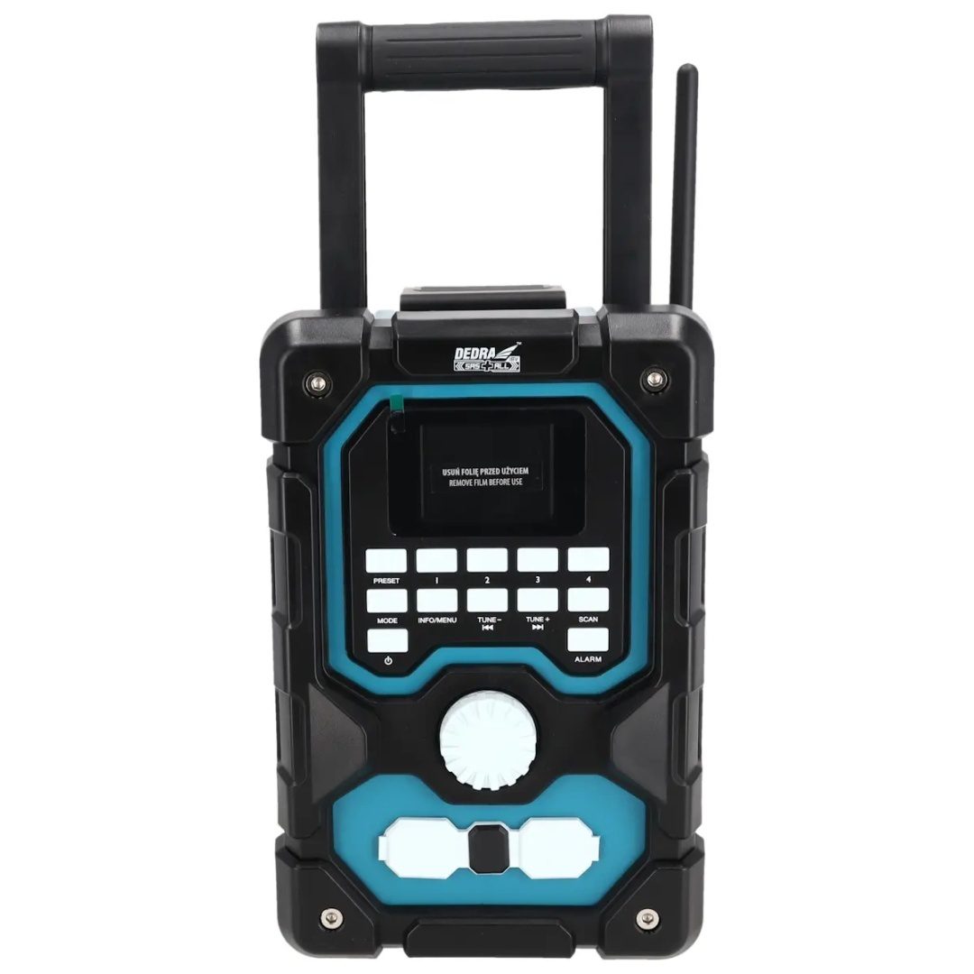 RADIO WARSZTATOWE AKUMULATOROWE DEDRA SAS+ALL 18V DAB+/FM BLUETOOTH USB – BEZ AKUMULATORA - DED7006BT - obrazek 3