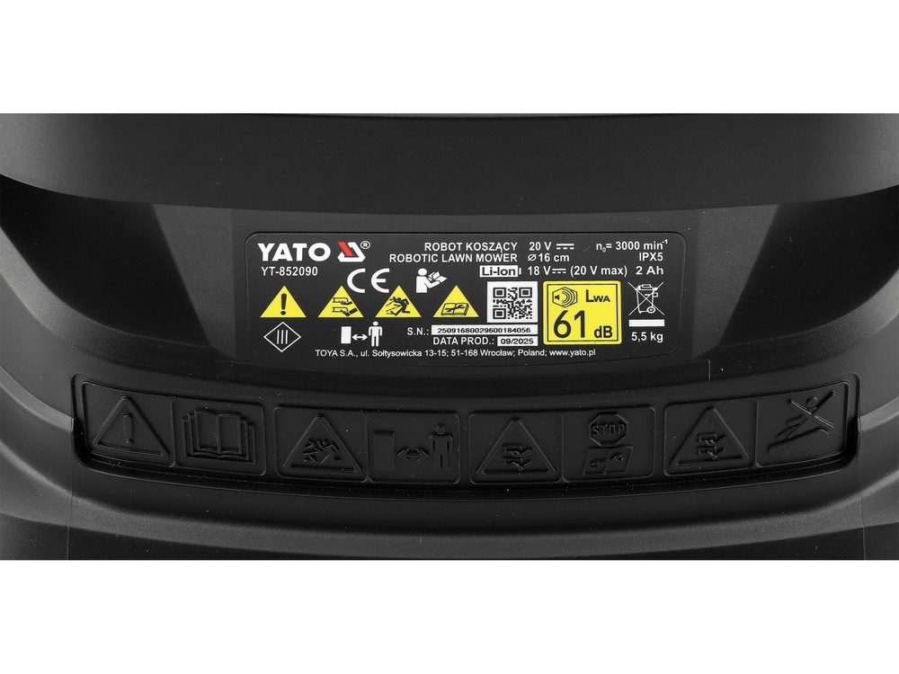 ROBOT KOSZĄCY YATO DO 300 M2 - YT-852090 - obrazek 10