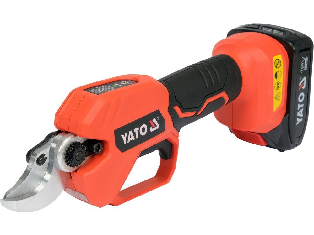 SEKATOR DO GAŁĘZI YATO 18V, 30 MM, 60 CIĘĆ/MIN - AKUMULATOR 2 AH - YT-828377