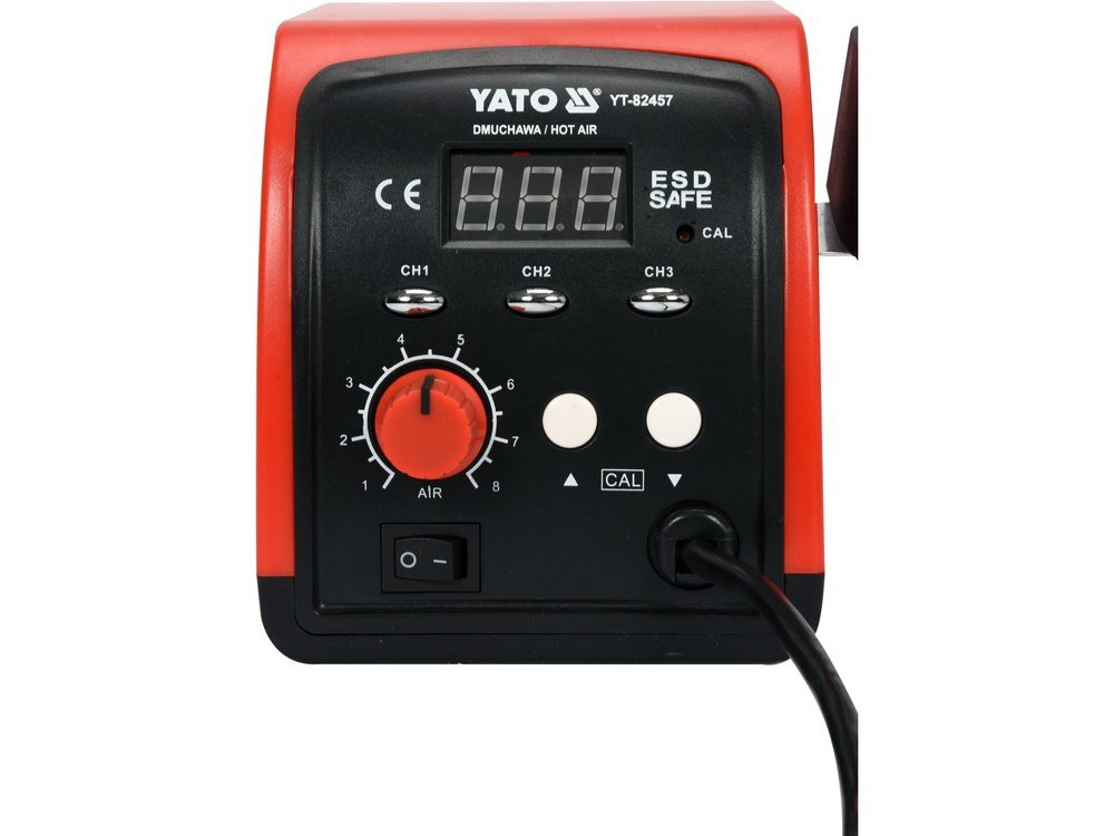 STACJA HOT-AIR YATO 750W Z WYŚWIETLACZEM LED I WENTYLATOREM BEZSZCZOTKOWYM - YT-82457 - obrazek 4