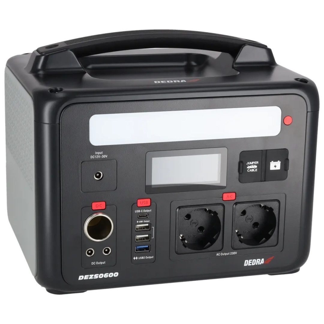 STACJA ZASILANIA DEDRA 600 W 640 Wh LiFePO₄ Z FUNKCJĄ ROZRUCHU 12 V - DEZS0600 - obrazek 10