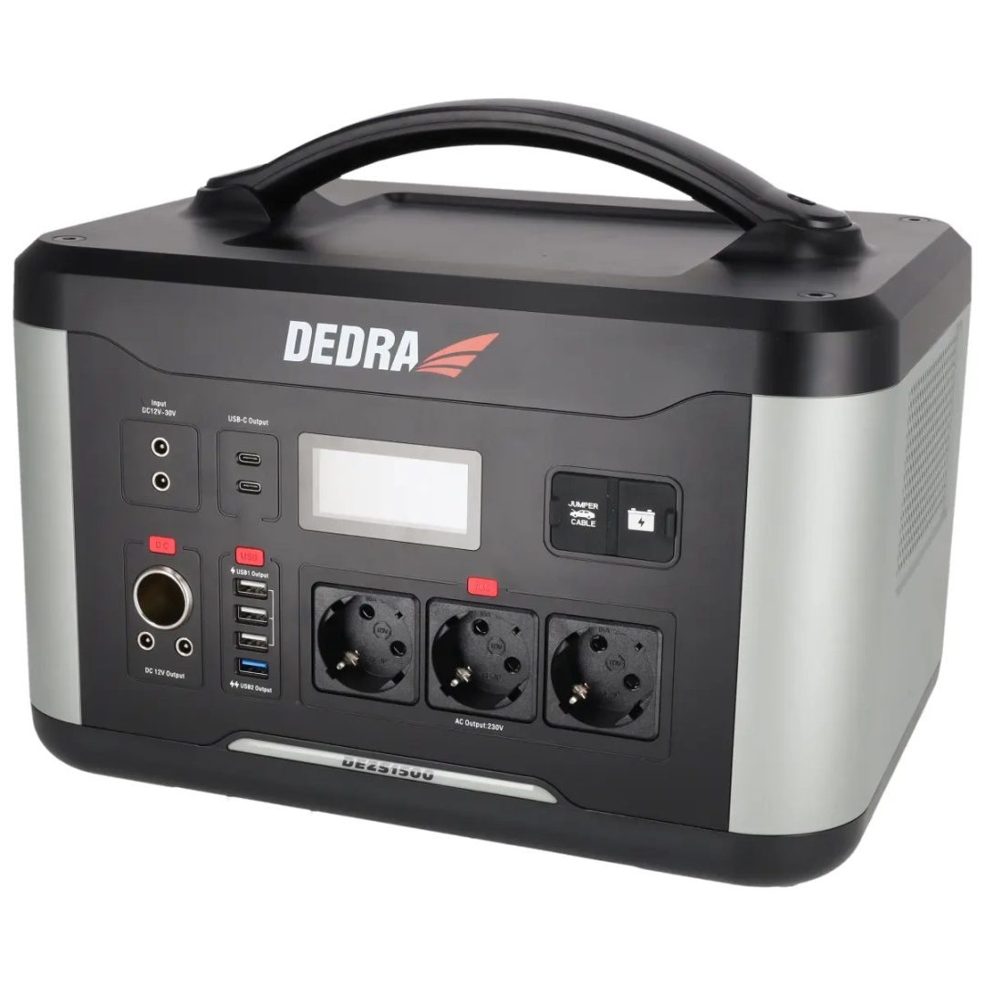 STACJA ZASILANIA DEDRA 1500 W 1408 Wh LiFePO₄ Z FUNKCJĄ ROZRUCHU 12 V - DEZS1500 - obrazek 5