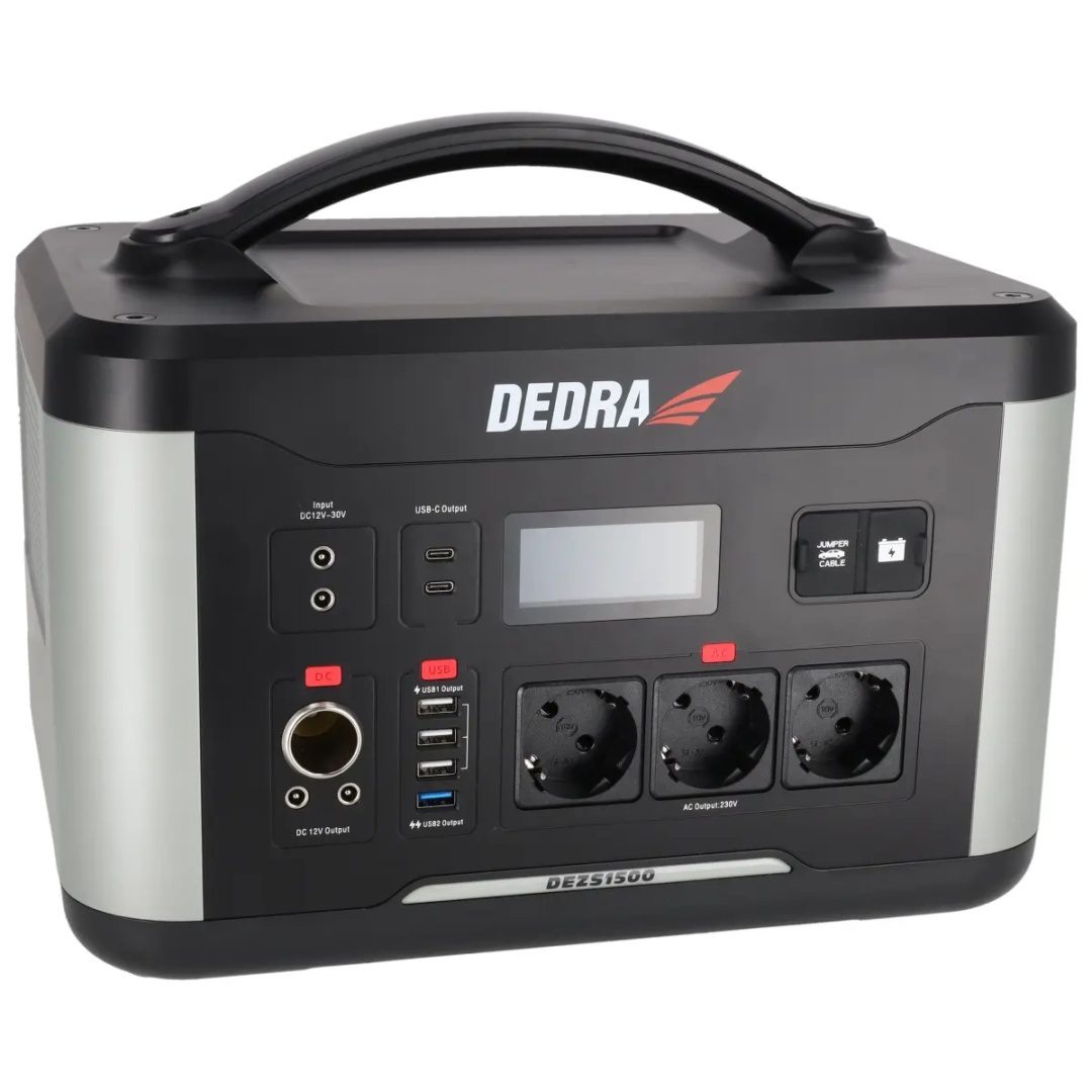 STACJA ZASILANIA DEDRA 1500 W 1408 Wh LiFePO₄ Z FUNKCJĄ ROZRUCHU 12 V - DEZS1500 - obrazek 8