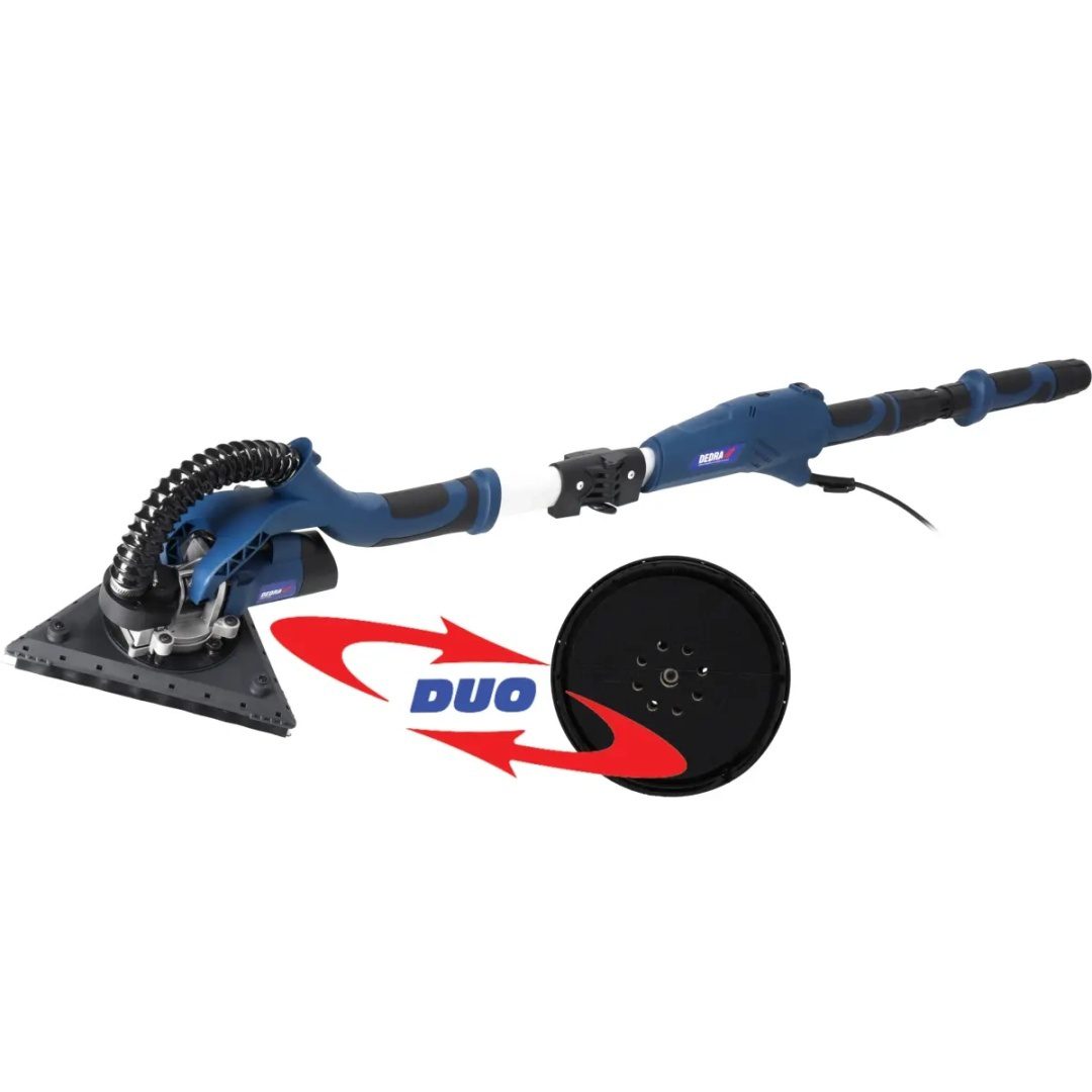 SZLIFIERKA DO GIPSU / GŁADZI WYSIĘGNIKOWA DUO DEDRA 710 W TAR.CZA 225 MM + GŁOWICA TRÓJKĄTNA - DED7758