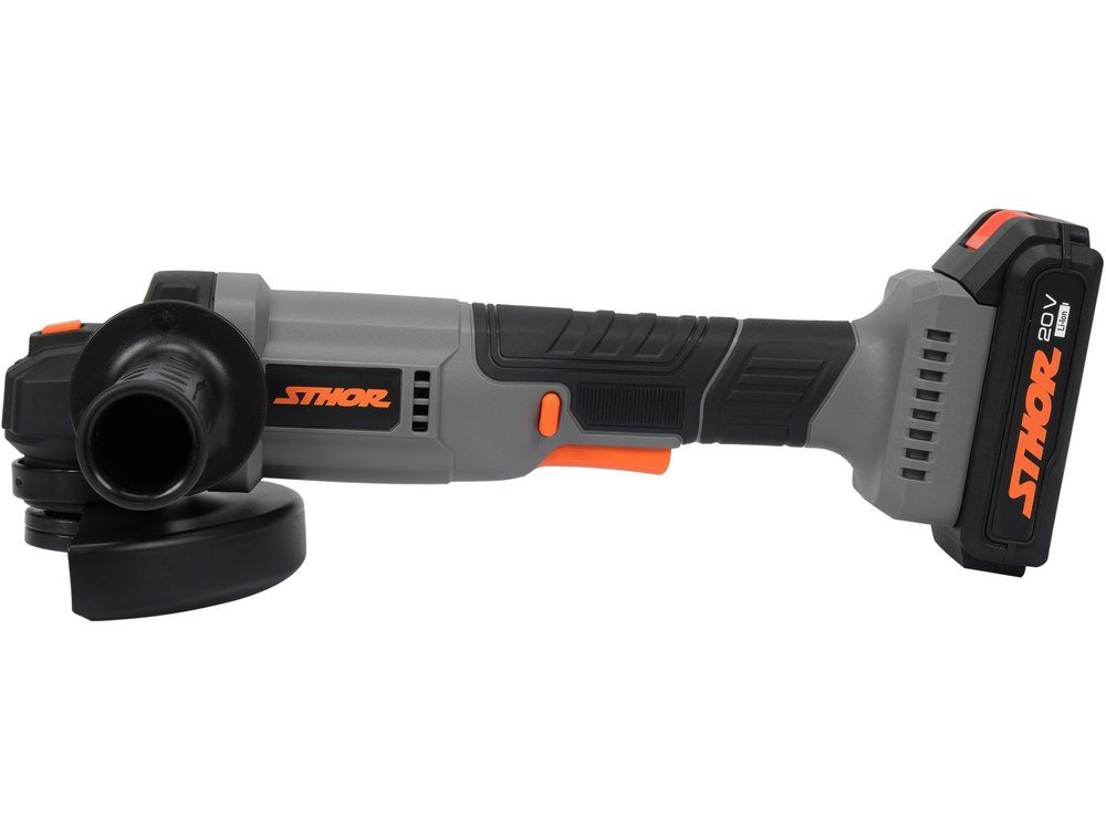 SZLIFIERKA KĄTOWA STHOR 20V 125 mm - AKUMULATOR 2 Ah - 78091 - obrazek 2