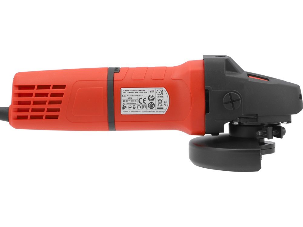 SZLIFIERKA KĄTOWA WOLNOOBROTOWA YATO 125MM 900W (1300-4000 MIN⁻¹) - YT-82096 - obrazek 3