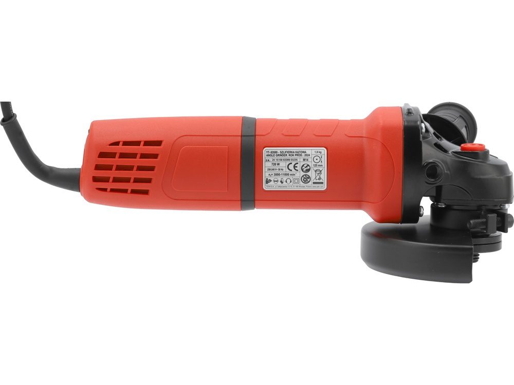 SZLIFIERKA KĄTOWA YATO 125 MM 720W Z REGULACJĄ OBROTÓW I SYSTEMEM CONSTANT SPEED / STABILIZACJA PRĘDKOŚCI - YT-82089 - obrazek 3