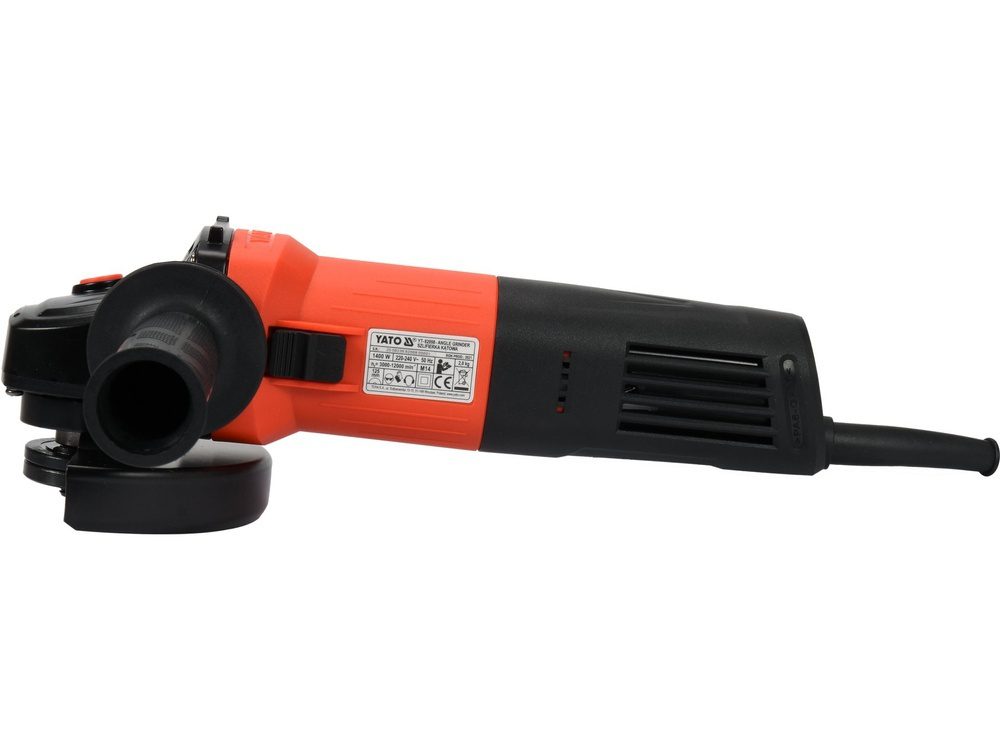 SZLIFIERKA KĄTOWA YATO 1400W 125 MM Z REGULACJĄ OBROTÓW 3000-12000 OBR./MIN - YT-82098 - obrazek 2