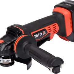 SZLIFIERKA KĄTOWA YATO 18V, 125 MM, 10000 MIN⁻¹ - 2 x AKUMULATOR 3 AH - YT-82828