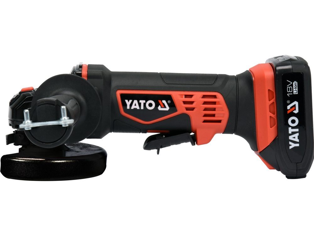 SZLIFIERKA KĄTOWA YATO 18V, 125 MM, 10000 MIN⁻¹ - AKUMULATOR 2 AH - YT-82826 - obrazek 2