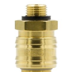 SZYBKOZŁĄCZE - GNIAZDO PNEUMATYCZNE MOSIĘŻNE RQS GW. ZEW. 1/4” - 26KAAW13MPX