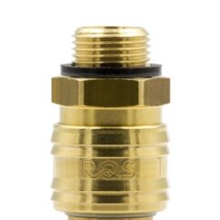 SZYBKOZŁĄCZE - GNIAZDO PNEUMATYCZNE MOSIĘŻNE RQS GW. ZEW. 3/8” - 26KAAW17MPX