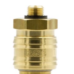 SZYBKOZŁĄCZE - GNIAZDO PNEUMATYCZNE MOSIĘŻNE RQS GW. ZEW. 1/8” - 26KAAW10MPX