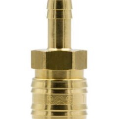 SZYBKOZŁĄCZE - GNIAZDO PNEUMATYCZNE MOSIĘŻNE RQS NA WĄŻ 10 MM - 26KATF10MPX
