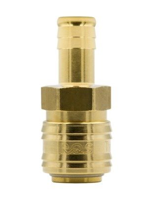 SZYBKOZŁĄCZE - GNIAZDO PNEUMATYCZNE MOSIĘŻNE RQS NA WĄŻ 13 MM - 26KATF13MPX