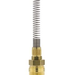 SZYBKOZŁĄCZE - GNIAZDO PNEUMATYCZNE MOSIĘŻNE RQS NA WĄŻ 6x8 MM ZE SPRĘŻYNĄ - 26KAKK08MPX