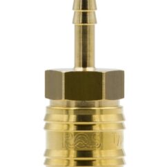 SZYBKOZŁĄCZE - GNIAZDO PNEUMATYCZNE MOSIĘŻNE RQS NA WĄŻ 6 MM - 26KATF06MPX