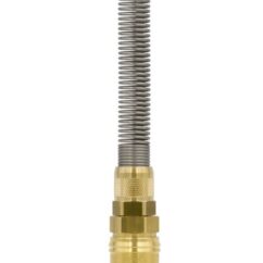 SZYBKOZŁĄCZE - GNIAZDO PNEUMATYCZNE MOSIĘŻNE RQS NA WĄŻ 8x10 MM ZE SPRĘŻYNĄ - 26KAKK10MPX
