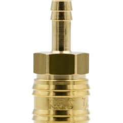 SZYBKOZŁĄCZE - GNIAZDO PNEUMATYCZNE MOSIĘŻNE RQS NA WĄŻ 8 MM - 26KATF08MPX