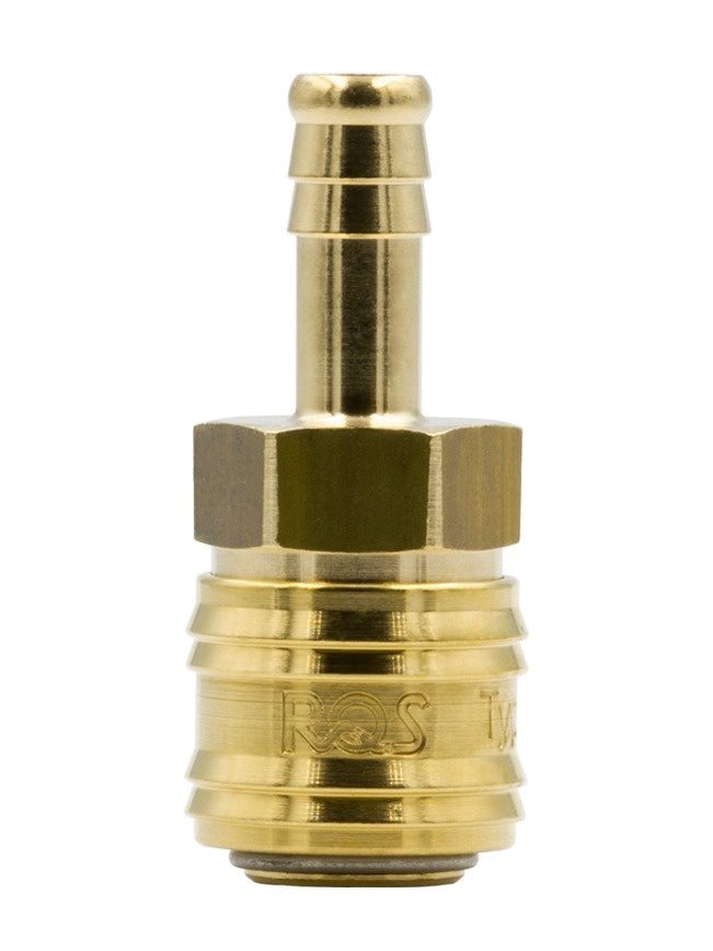SZYBKOZŁĄCZE - GNIAZDO PNEUMATYCZNE MOSIĘŻNE RQS NA WĄŻ 9 MM - 26KATF09MPX