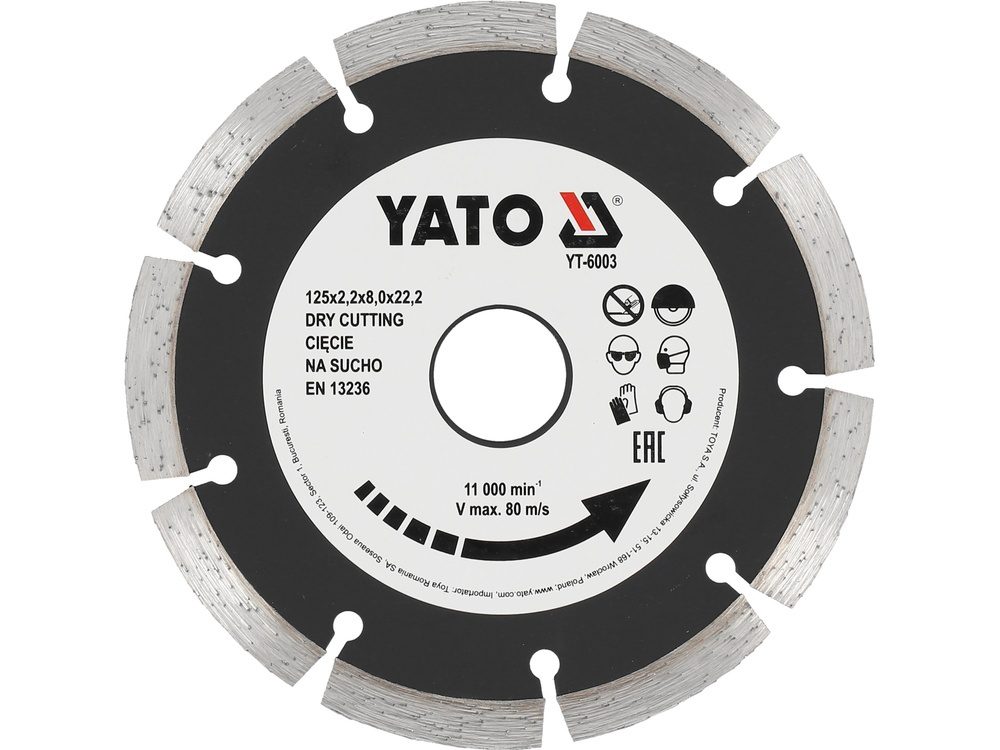 TARCZA DIAMENTOWA SEGMENTOWA 125 MM - YT-6003